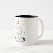 Meowy Christmas Funny Zweifarbige Tasse (VorderseiteRechts)
