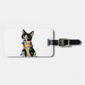 Meowy Christmas Gepäckanhänger (Vorderseite horizontal)