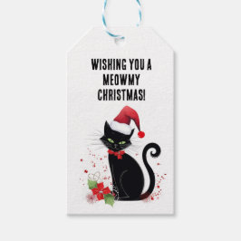 Meowy Christmas! Geschenkanhänger