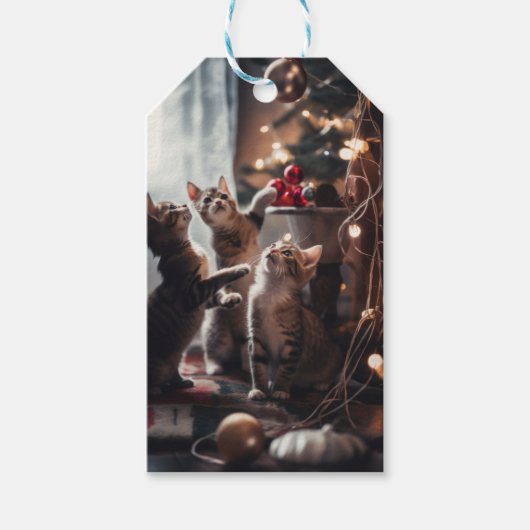 Meowy Christmas! Geschenkanhänger (Vorderseite)