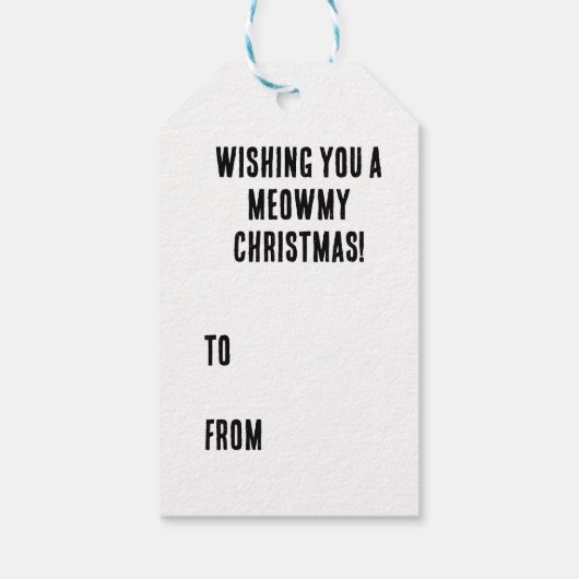 Meowy Christmas! Geschenkanhänger (Rückseite)