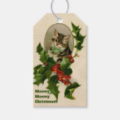 Meowy Christmas Geschenkanhänger (Vorderseite)