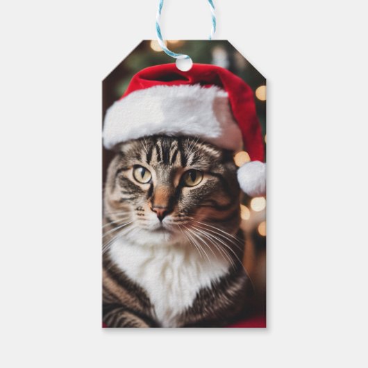 Meowy Christmas! Geschenkanhänger (Vorderseite)