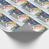 Meowy Christmas Geschenkpapier (Ecke)