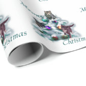 Meowy Christmas Geschenkpapier (Rolleneckpunkt)
