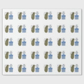 Meowy Christmas Geschenkpapier (Flach)