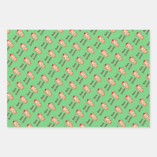 Meowy Christmas Geschenkpapier Set (Vorderseite 2)