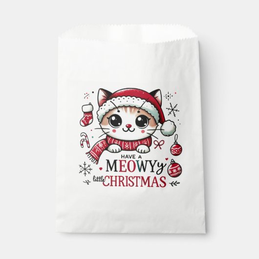 Meowy Christmas Geschenktütchen (Vorderseite)