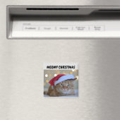 MEOWY CHRISTMAS GINGER CAT MAGNET (In Situ (Geschirrspüler))