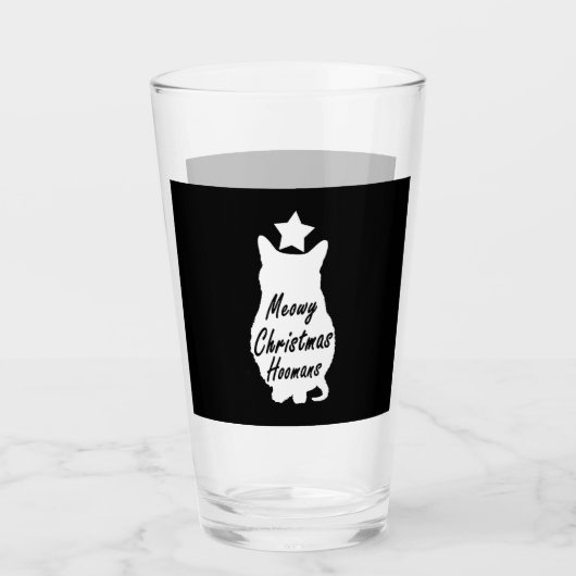MEOWY Christmas Glas (Vorderseite)