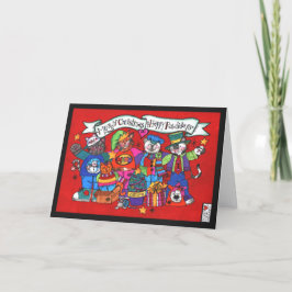 Meowy Christmas & Happy Pawlidays Card Karte