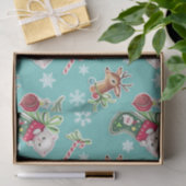 Meowy Christmas Happy Reindeer Seidenpapier (Geschenk)