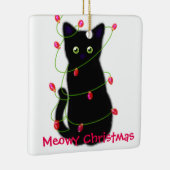 Meowy Christmas | Heimgeschenk Keramikornament (Rechts)