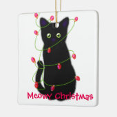Meowy Christmas | Heimgeschenk Keramikornament (Links)