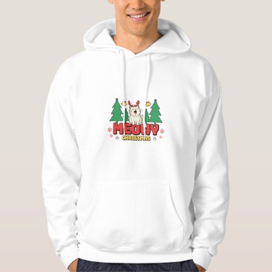 Meowy Christmas Hoodie (Vorderseite)