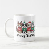 Meowy Christmas-Kaffee | Niedlich Holiday Cat Love Kaffeetasse (Links)