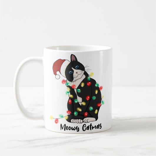 Meowy Christmas Kaffeetasse (Links)