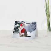 Meowy Christmas Karte (Vorderseite)