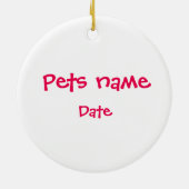 Meowy Christmas | Katzenliebhaber | Schwarzkatze Keramik Ornament (Hinten)