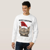 MEOWY CHRISTMAS Katzenpullover Sweatshirt (Vorne ganz)