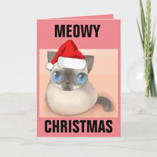 MEOWY CHRISTMAS KATZKARTEN KARTE