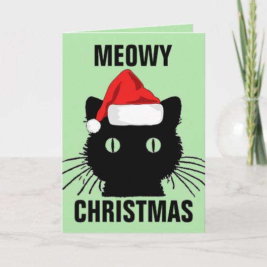 MEOWY CHRISTMAS KATZKARTEN KARTE (Vorderseite)