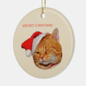 Meowy Christmas Keramik Ornament (Links)