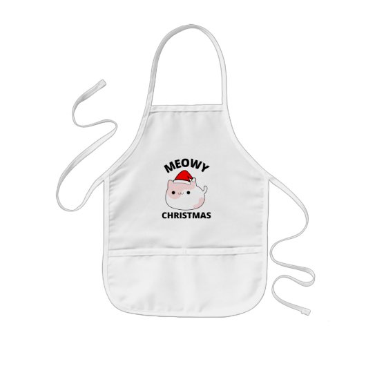 Meowy Christmas Kinderschürze (Vorne)