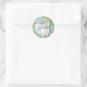 Meowy Christmas Kitten Cat Holiday Card Sticker (Tasche)