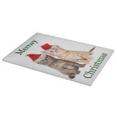 Meowy Christmas Kitten Cutting Board Schneidebrett (Ecke)