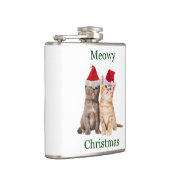 Meowy Christmas Kitten Flask Flachmann (Rechts)