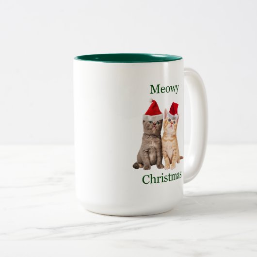 Meowy Christmas Kitten Tasse (VorderseiteRechts)