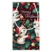 Meowy Christmas - Kleine Geschenktüte (Rückseite)