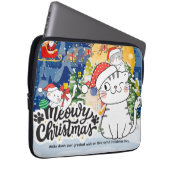 Meowy Christmas Laptopschutzhülle (Vorne Rechts)