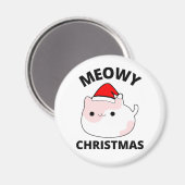 Meowy Christmas Magnet (Vorderseite/Rückseite)