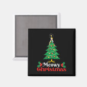 Meowy Christmas Magnet (Vorderseite/Rückseite)