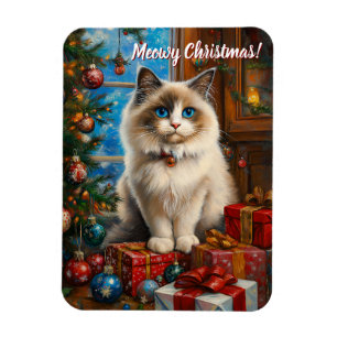 Meowy Christmas! Magnet