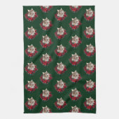 Meowy Christmas Maine Coon Cat Geschirrtuch (Vertikal)