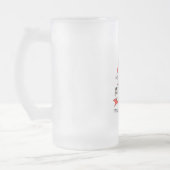 Meowy Christmas Mattiert Glass Bierbraun Tasse (Links)