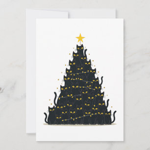 Meowy Christmas Merry Catmas Einladung