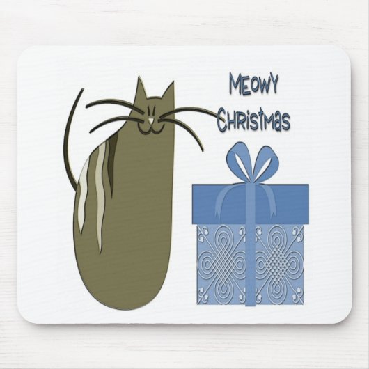 Meowy Christmas Mousepad (Vorne)