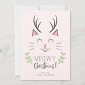 Meowy Christmas | Niedliche Katze Weihnachten (Vorderseite)