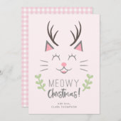 Meowy Christmas | Niedliche Katze Weihnachten (Vorne/Hinten)