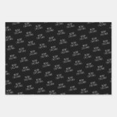 Meowy Christmas | Niedlicher Cat Pattern Urlaub Geschenkpapier Set (Vorderseite 3)