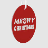 Meowy Christmas Ornament (Vorderseite)