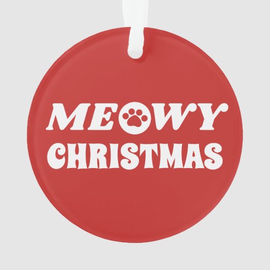 Meowy Christmas Ornament (Rückseite)