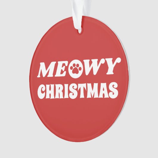 Meowy Christmas Ornament (Vorderseite)