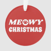 Meowy Christmas Ornament (Vorderseite)