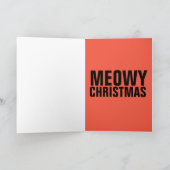 MEOWY CHRISTMAS PANDA KITTY Grußkarten Feiertagskarte (Innenseite)