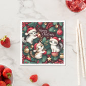 Meowy Christmas - Papier Serviette (Beispiel)